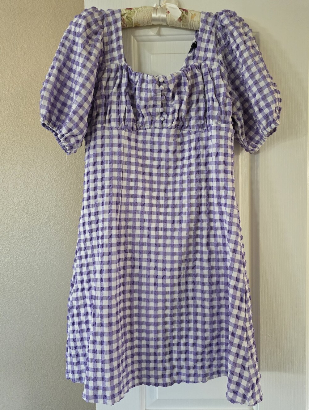 Purple Gingham Mini
